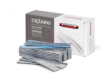 Груз самоклеющийся стальной 60 г (12x5г) TIP-TOPOL хромированный