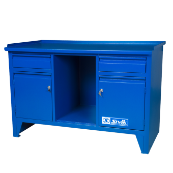 Верстак слесарный двухтумбовый с нишей Sivik КС-012