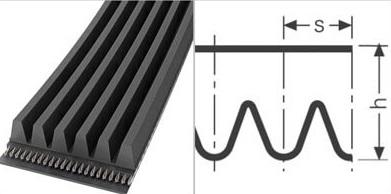 Поликлиновой 6ти ручейковый ремень  (PJ 864 / 340 J PJ864)